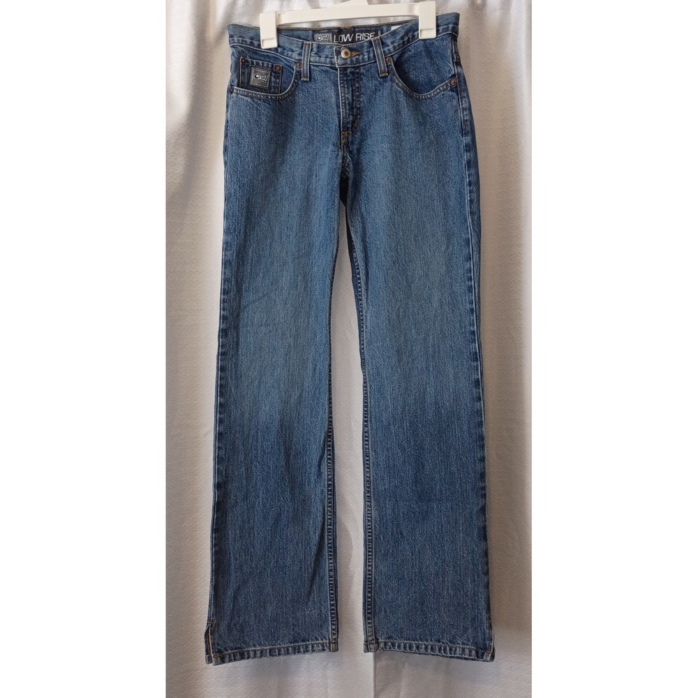 VTG Cruel Girl Jeans Women's 07 Regular Low Rise Relaxed Fit Slit Cuff Y2K